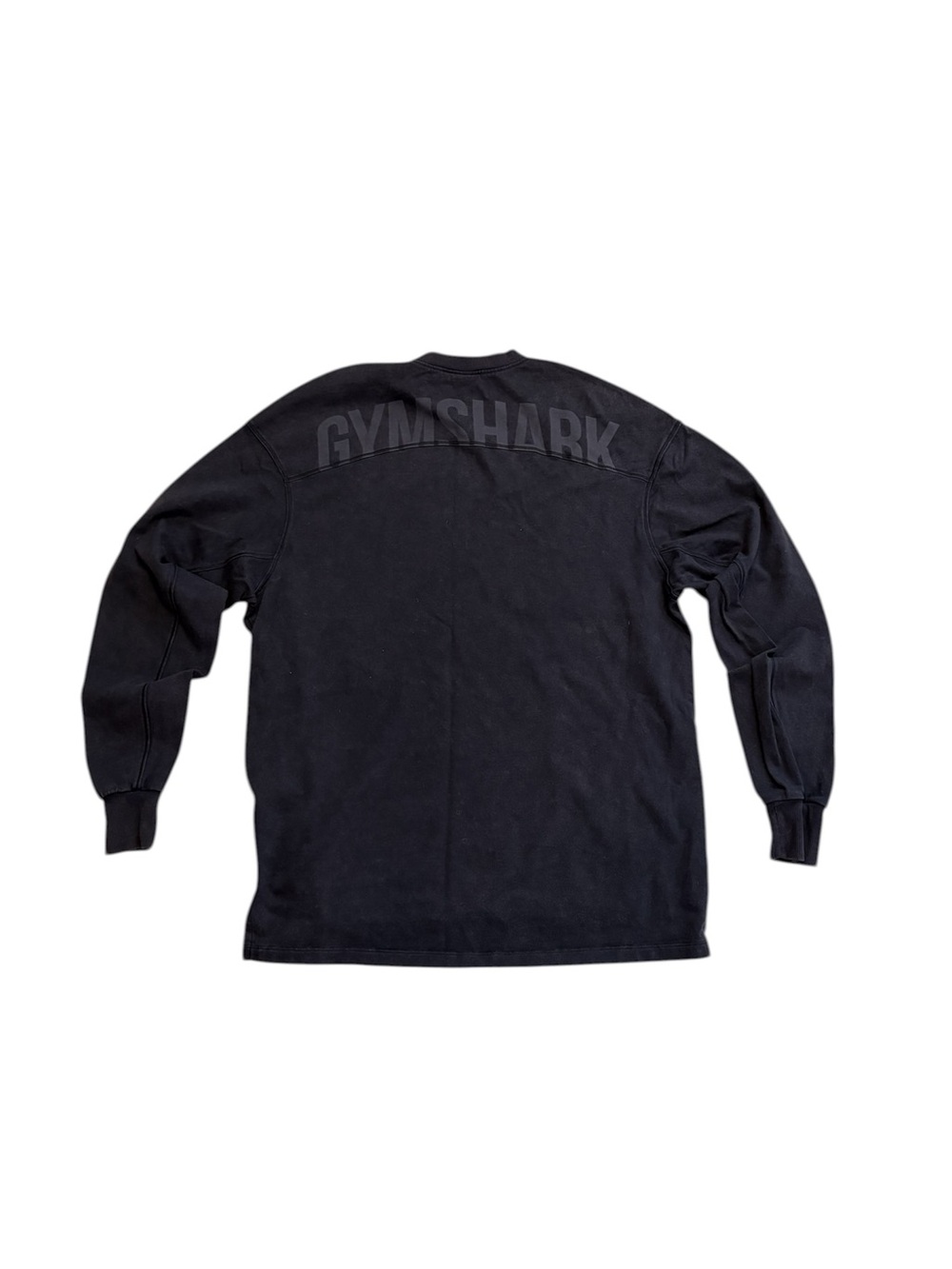 Gymshark Black Long Sleeve Logo Back Sweatshirt